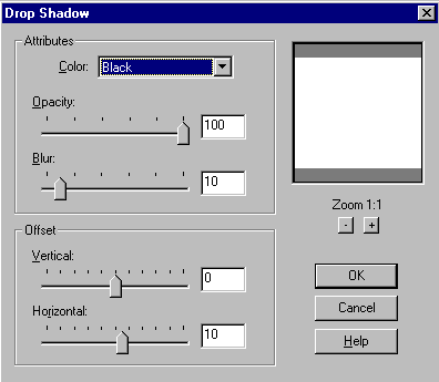 Drop Shadow Properties